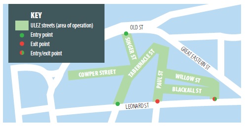 ULEZ starts in London, July 2018 ULEZ starts in London, July 2018