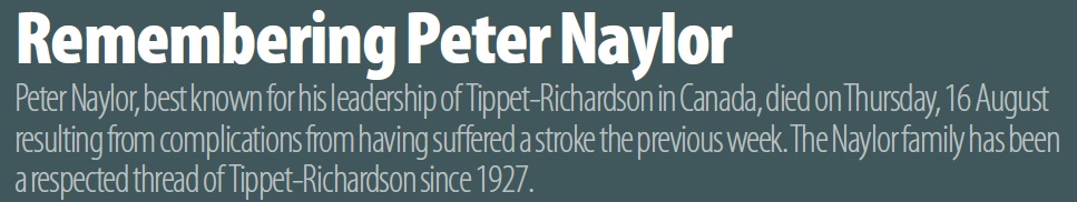Remembering Peter Naylor Remembering Peter Naylor