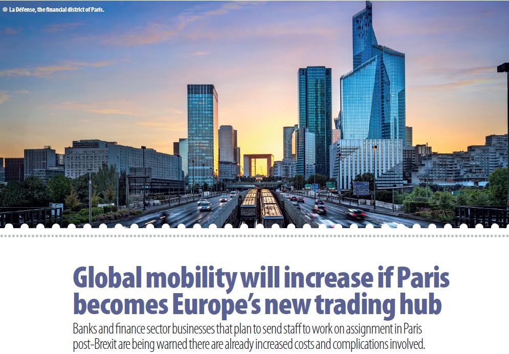 Global mobility will increase if Paris becomes the new trading hub of Europe