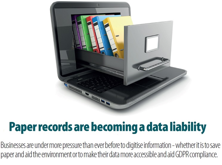 Paper based records are becoming a data liability