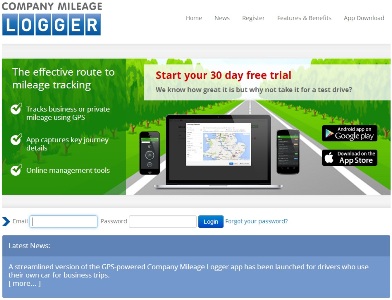new company mileage app for business journeys