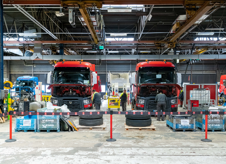 Renault Trucks' disassembly plant.