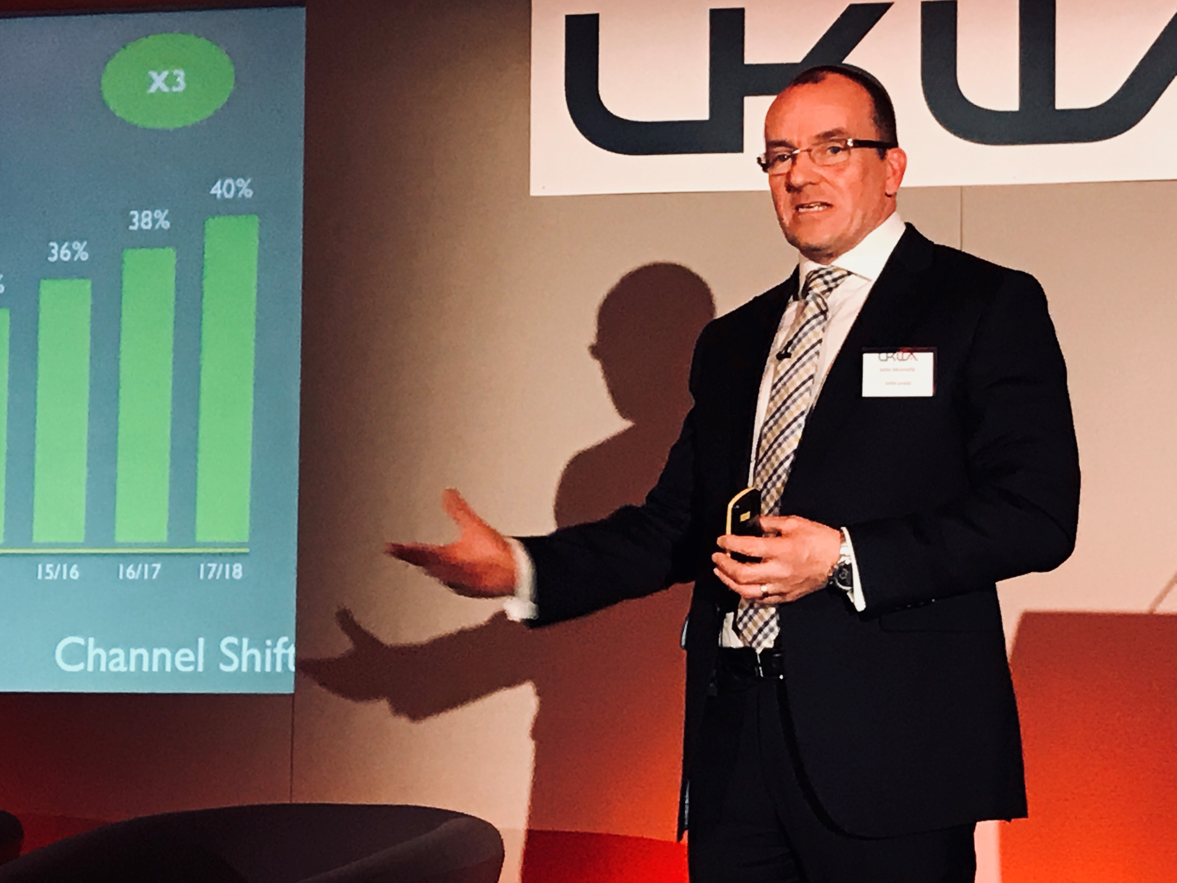 John Munnelly from John Lewis Partnership talks at the UKWA National Conference