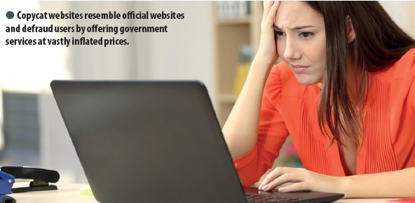 Prosecutions for copycat websites