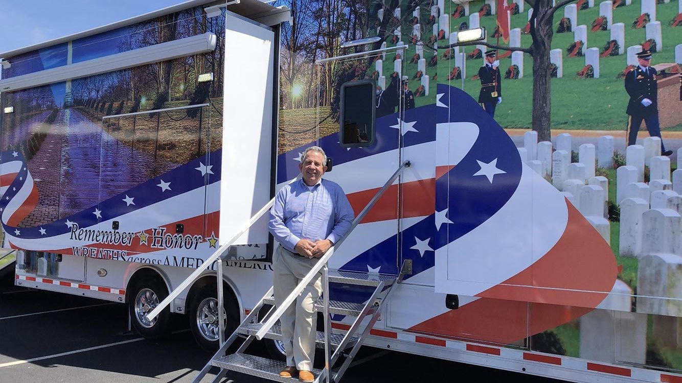 Don Queeney with WAA Teaching Trailer