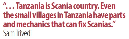 Tanzania is Scania country