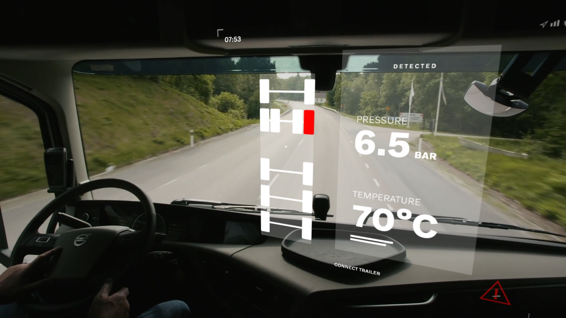 Volvo tyre monitoring