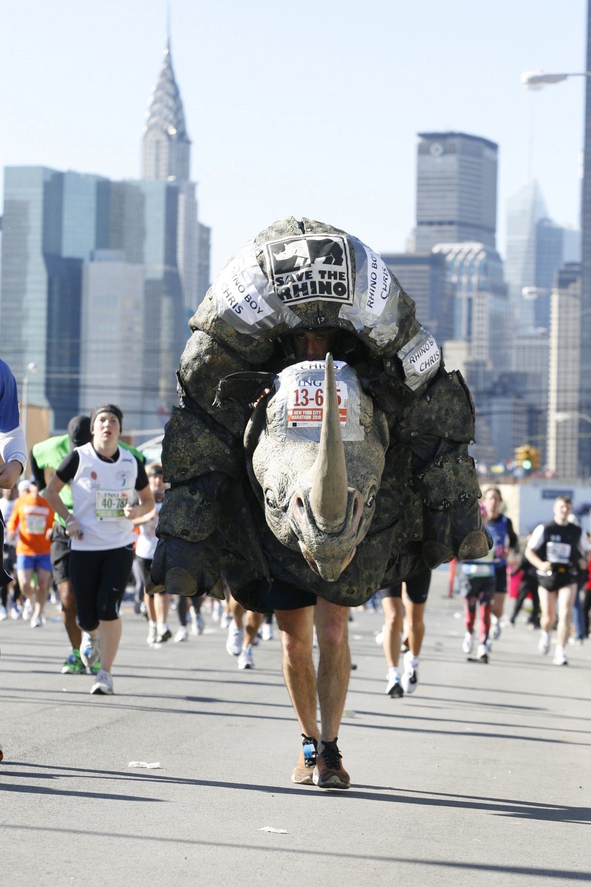 Chris as Rhino man in New York