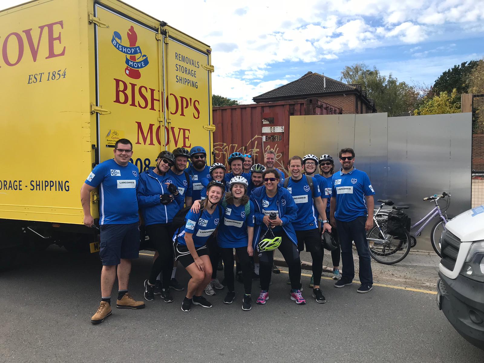 Wheels for All charity ride cyclists