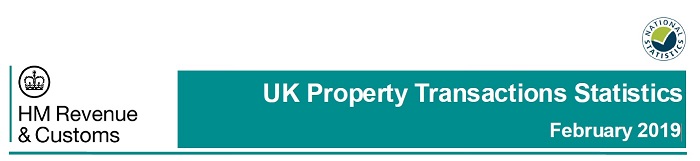HMRC UK Property Transactions Statistics February 2019