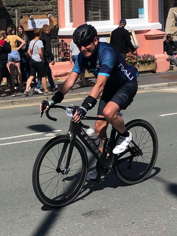 Gary Burke taking part in the Wolverhampton to Aberdovey Charity Bike Ride