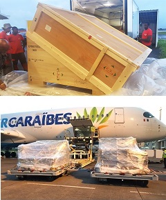 AGS Guadeloupe - loading at the airport