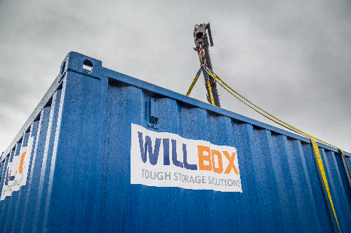 Willbox Container being lifted