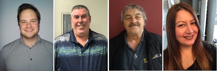 Ben Thorgeirson, Darren Boucher. George Randell, Yvonne Blouin Ben Thorgeirson, Darren Boucher. George Randell, Yvonne Blouin