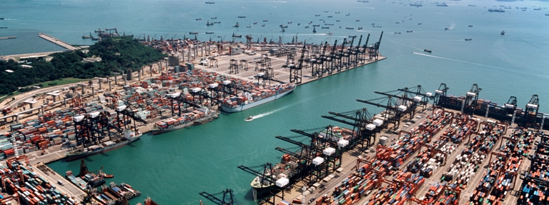 Hong Kong container port