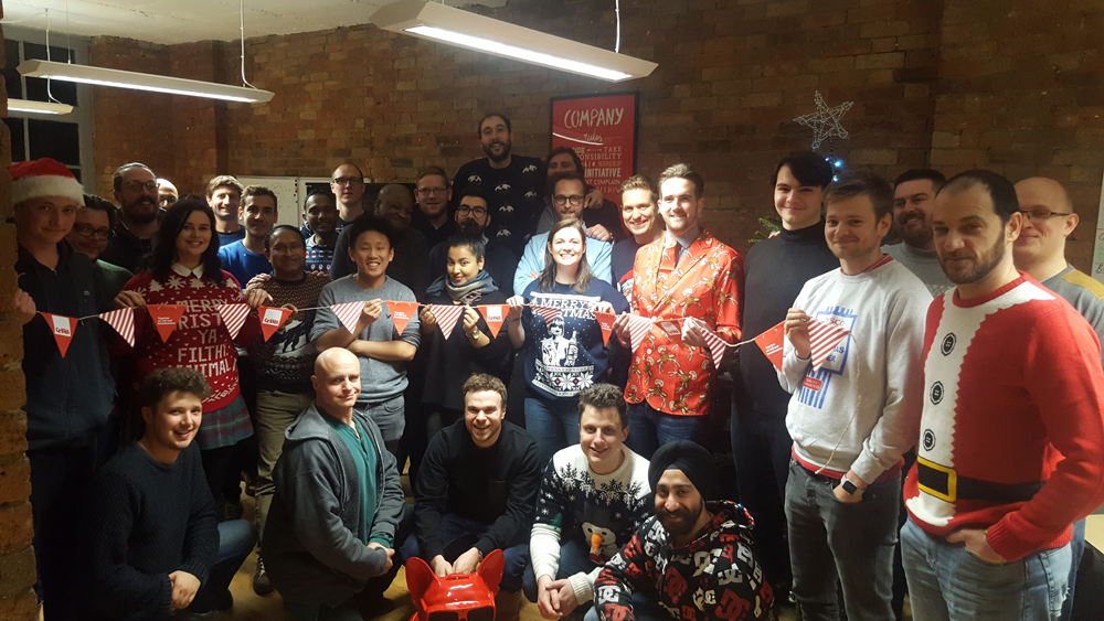 The buzzmove team at Christmas