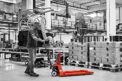 RAVAS hand mobile weighing pallet truck