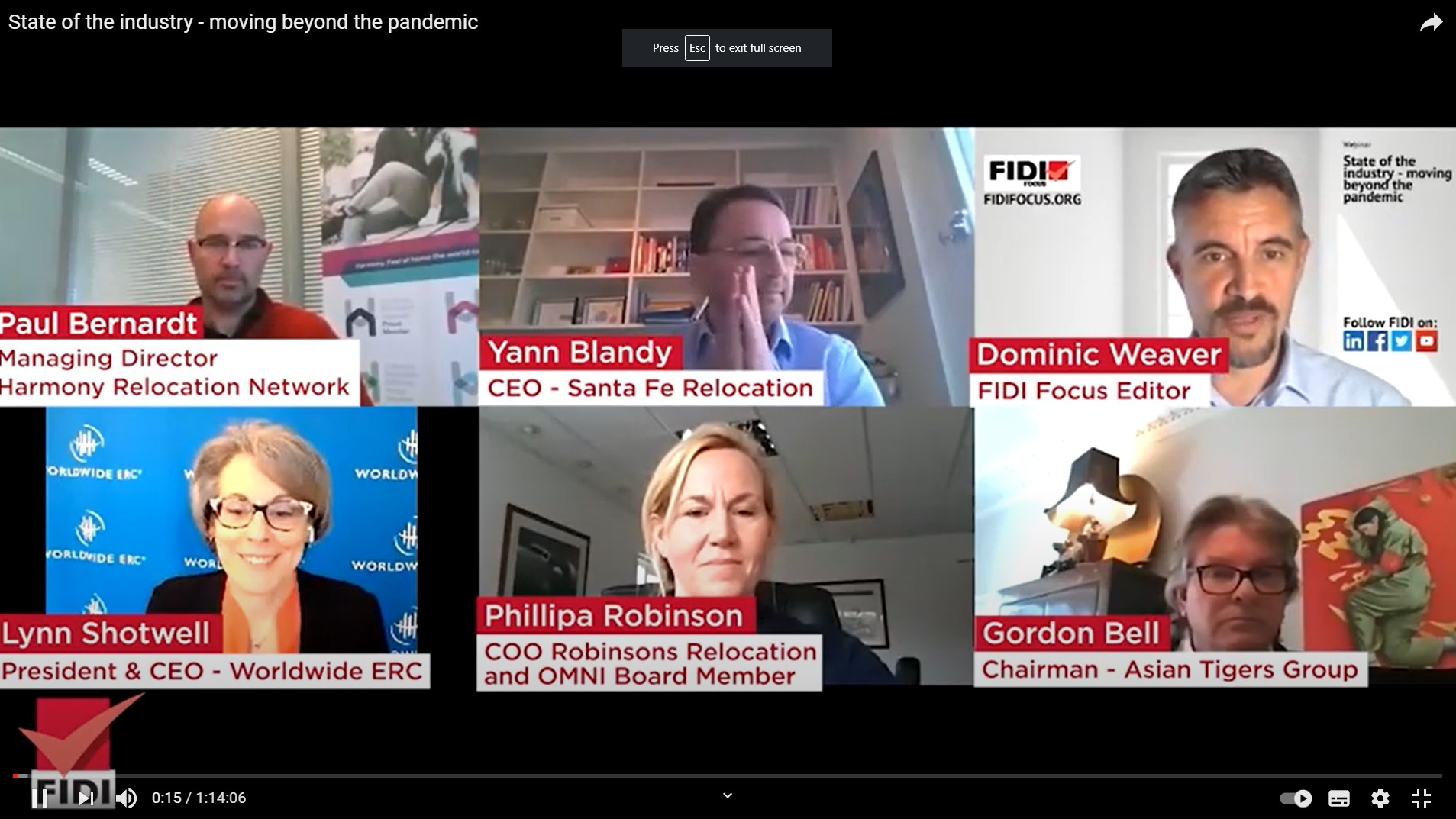 FIDI Webinar: The State of the Industry