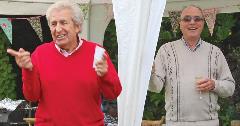 Len Cox (left) with Robin Mason