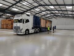 Some of the 400+ containers arriving at the new warehouse in NW10.