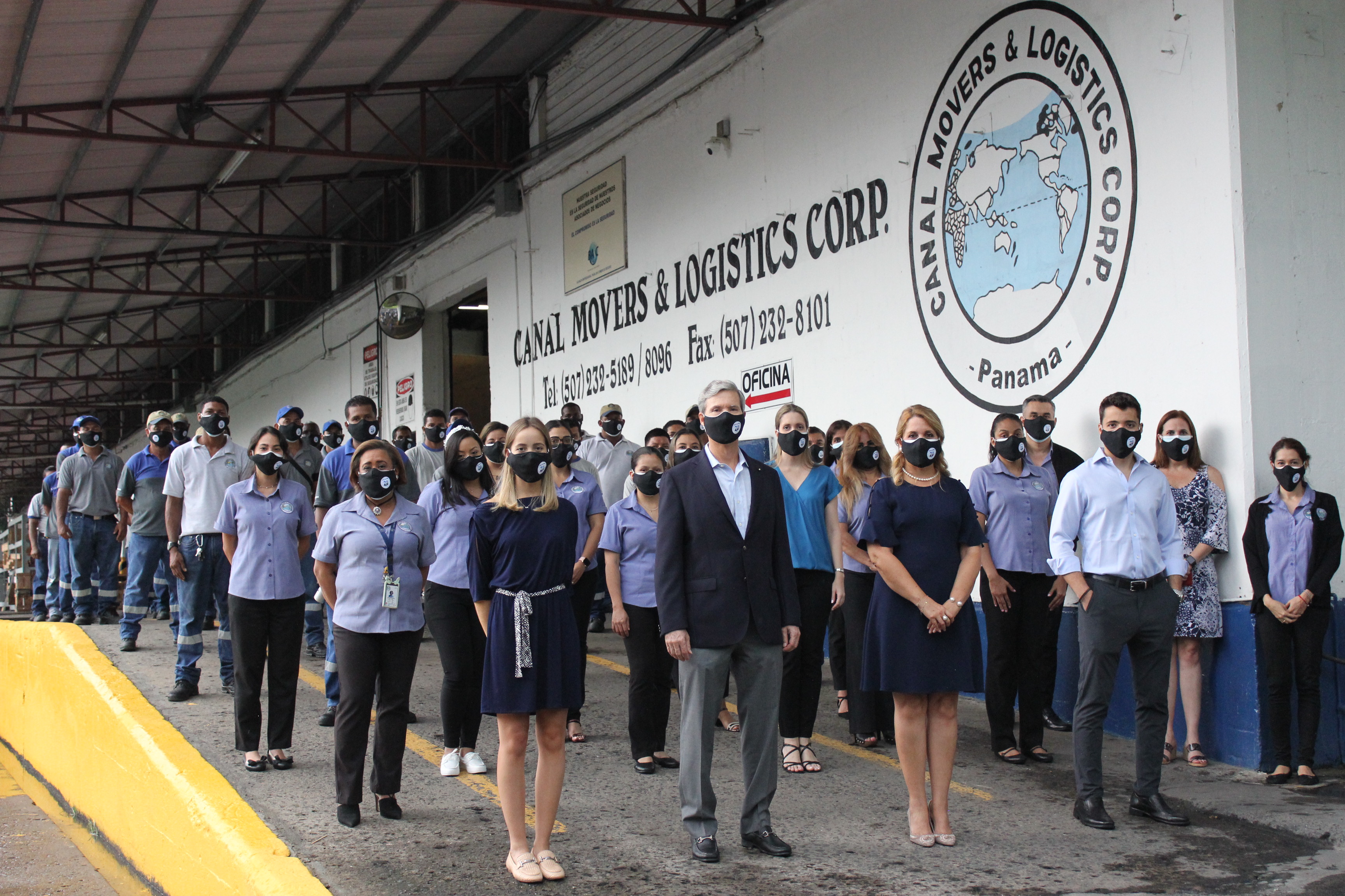 Canal Movers staff in masks
