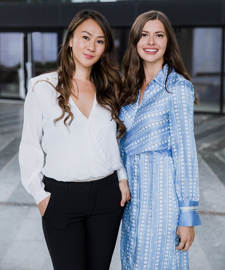 Vivi Cahyadi Himmel CEO and co-founder (L) Karolina Saviova COO and co-founder (R)