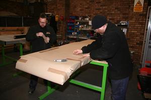 Wrapping ramps for despatch