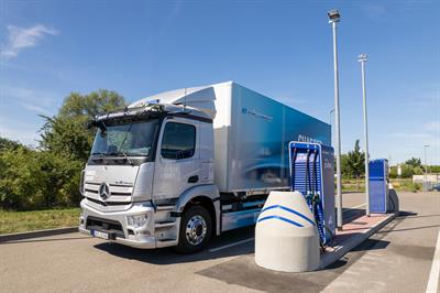 Aral pulse E-truck charging station