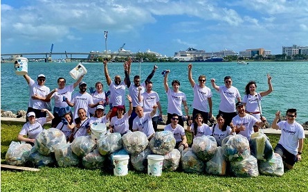 LACMANext beach clean-up operation in Miami  