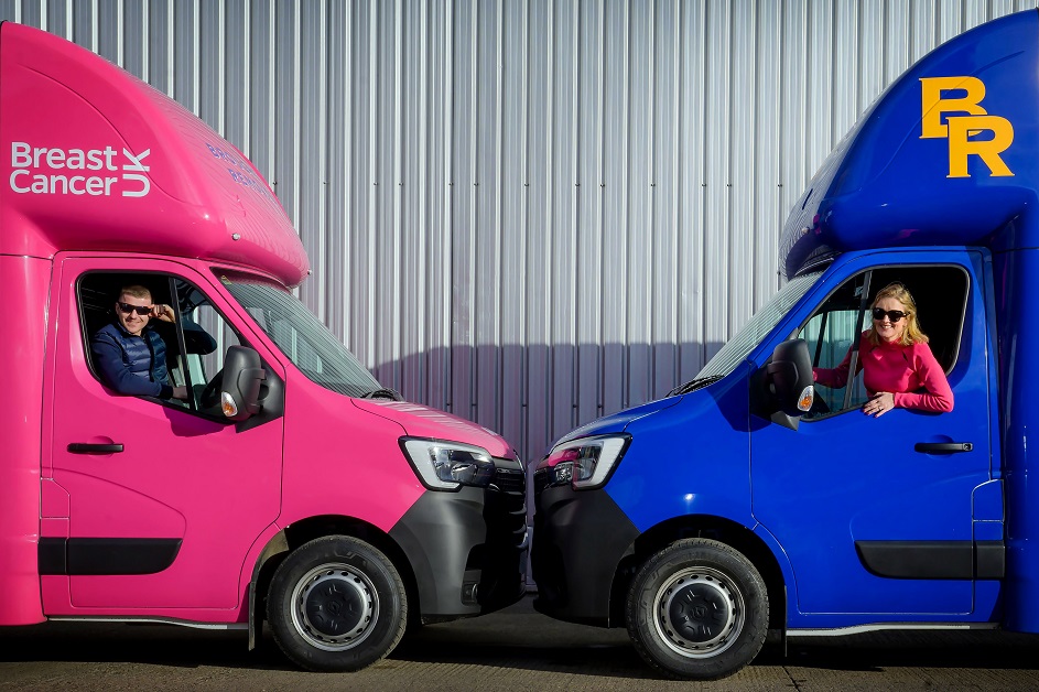 Chris and Jo Munro driving to fight breast cancer