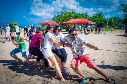 Tug of war at IMA in Bali