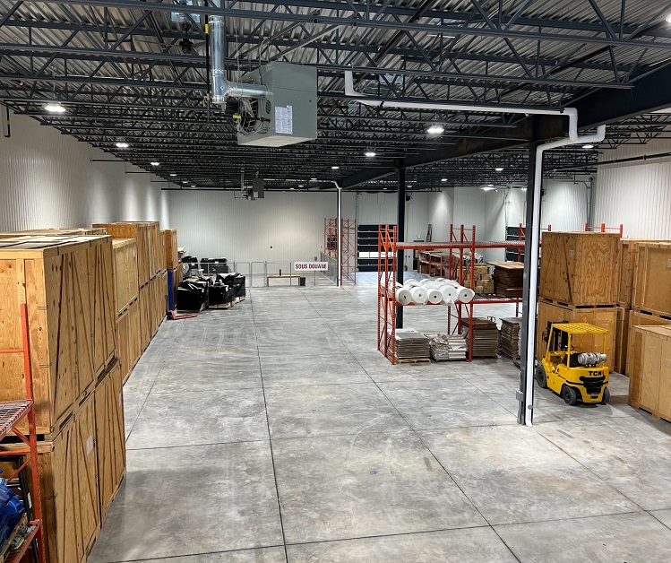 Brytor's new location has a spacious warehouse area of 13,700 square feet
