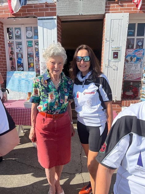 Sarah with Madame Arlette Gondree