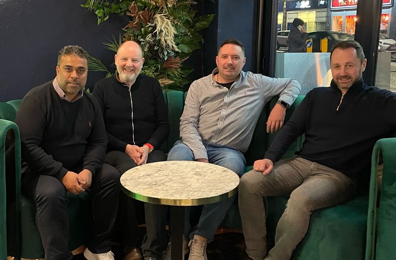 Nitin Bhica, David Hollins, Andy Buckle and John Morris