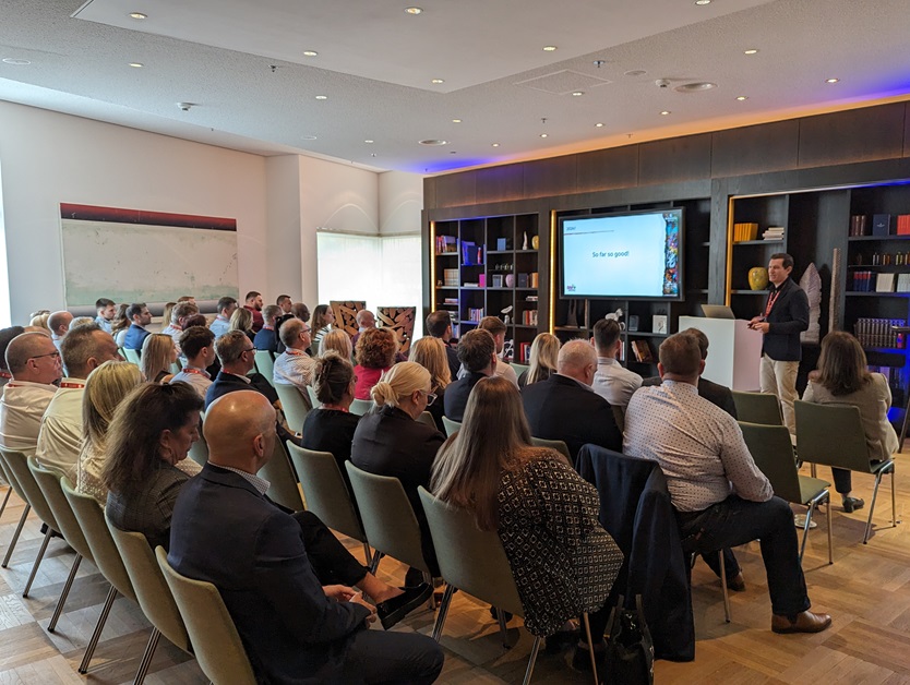 Britannia's Sales Director Gavin McCarthy was a superb emcee for the day