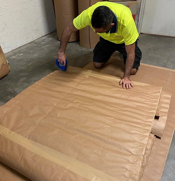 Nuss Relocations has replaced plastic packaging