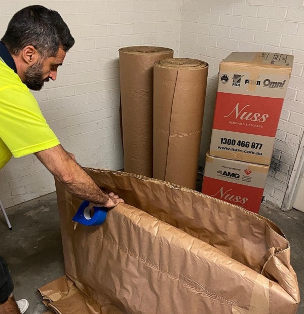 Nuss Relocations has replaced plastic packaging