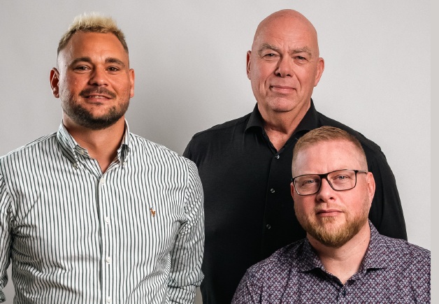 Victor Helgogaard (left), Rene Hauge, Torben Taggaard (rear) 