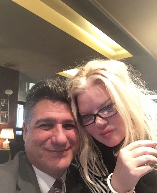 James with Martina Burke