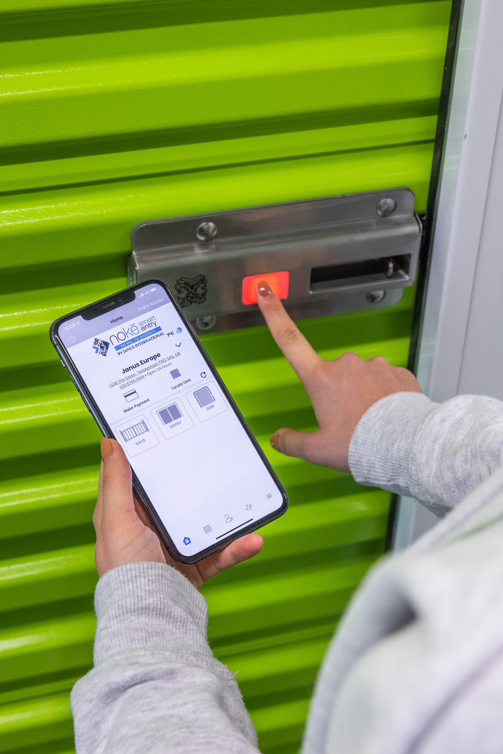The Nokē Smart Entry electronic lock system