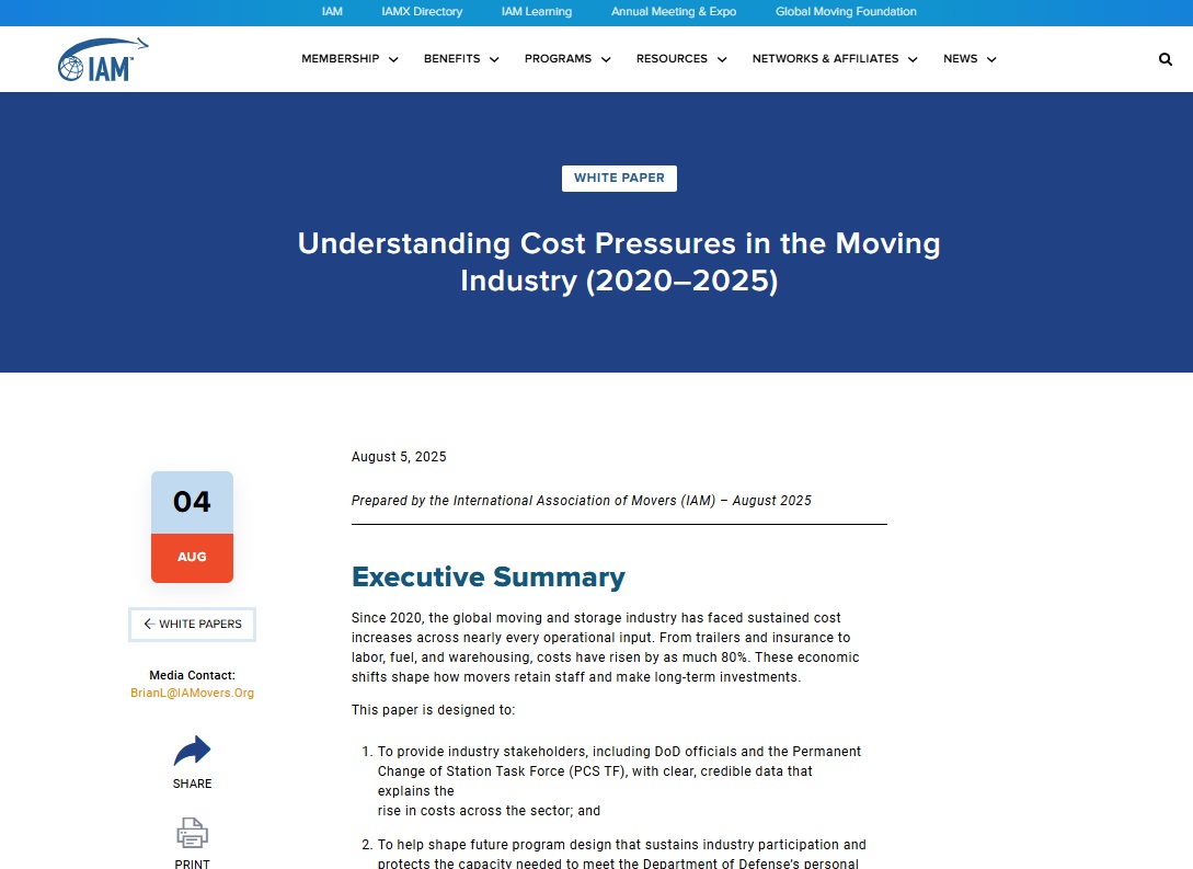 The white paper can be viewed on the IAM website