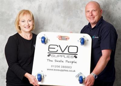 Juliet Dunn of EVO Supplies and Tim Murrow of BIL Juliet Dunn of EVO Supplies and Tim Murrow of BIL