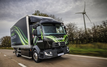 Vertellus allows businesses to test fully electric trucks, complete with portable chargers, for set periods