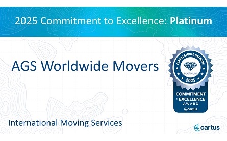 AGS has won the Platinum Award for Service Excellence by Cartus Corporation