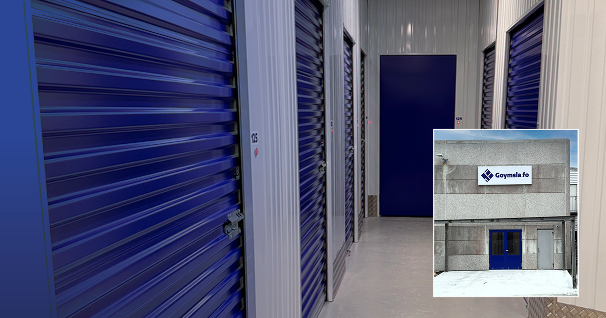 The Faroe Islands' first self-storage facility has opened