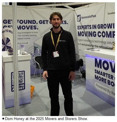 Dom Honey at the 2025 Movers and Storers Show 