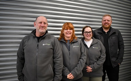 Christopher Betts and the staff of MoorSpace Storage 