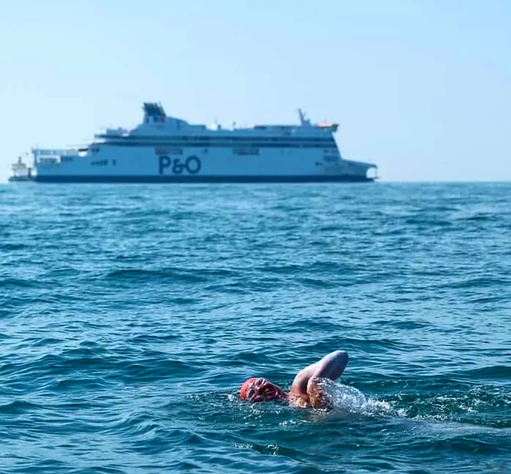 The English Channel swim in 2021