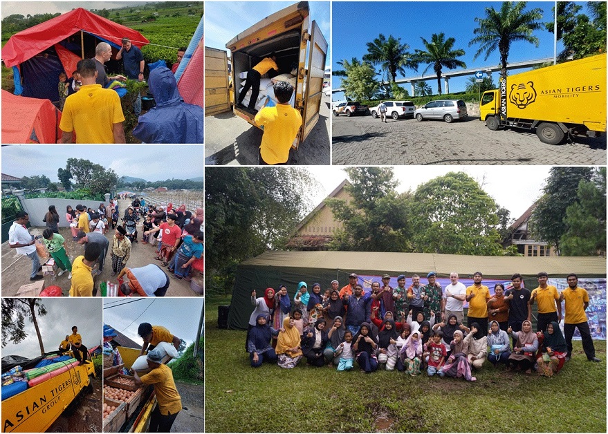 Working to help provide relief to the people of Cianjur, West Java