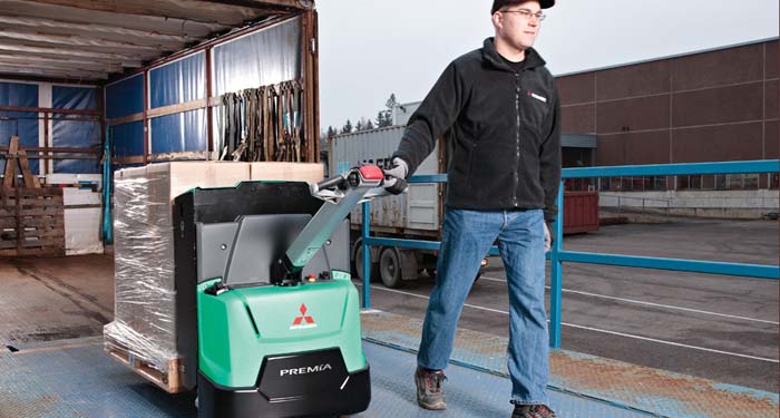 Mitsubishi PREMIA ES pedestrian power pallet truck